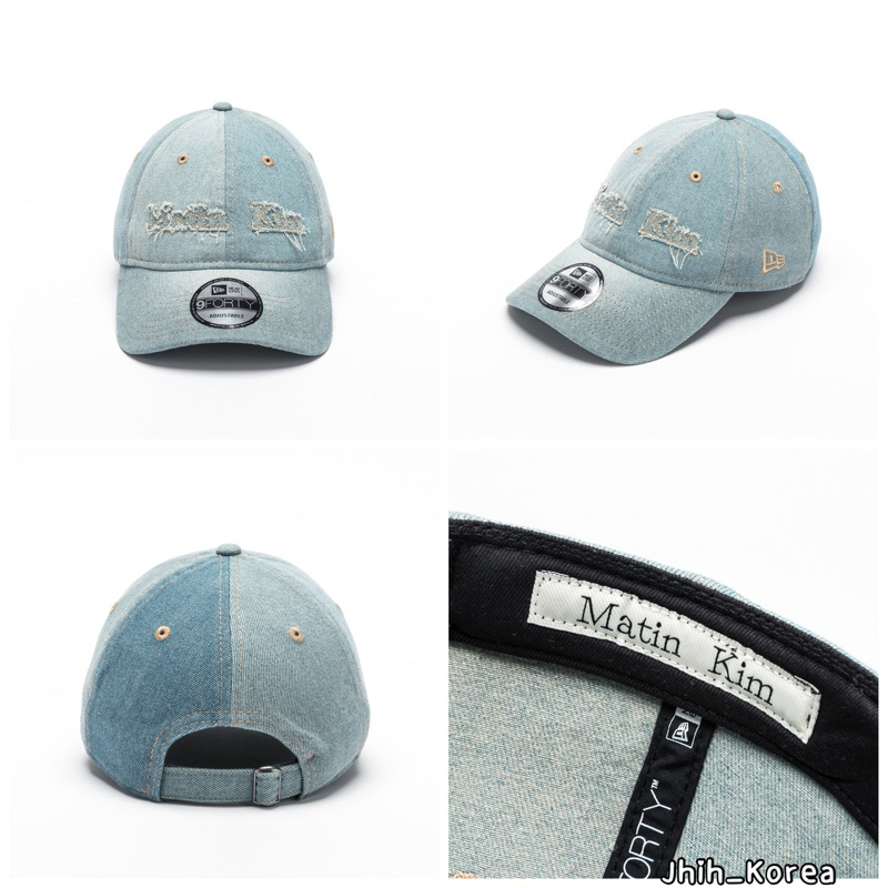 📌 預購韓國代購NEWERA x MATIN KIM 940UNST LOGO 牛仔拼接撞色