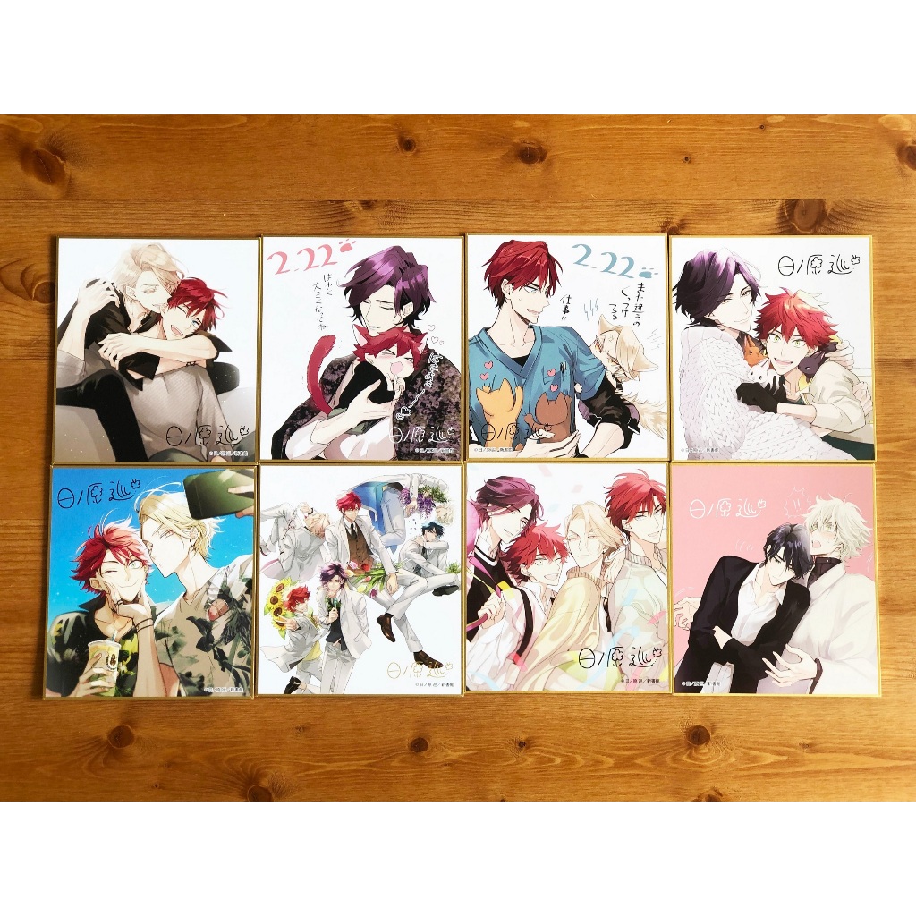 爆買い 英語 官方絕版品日ノ原巡原画展原版週邊迷你色紙秘密×××療傷遊戲 紙製品