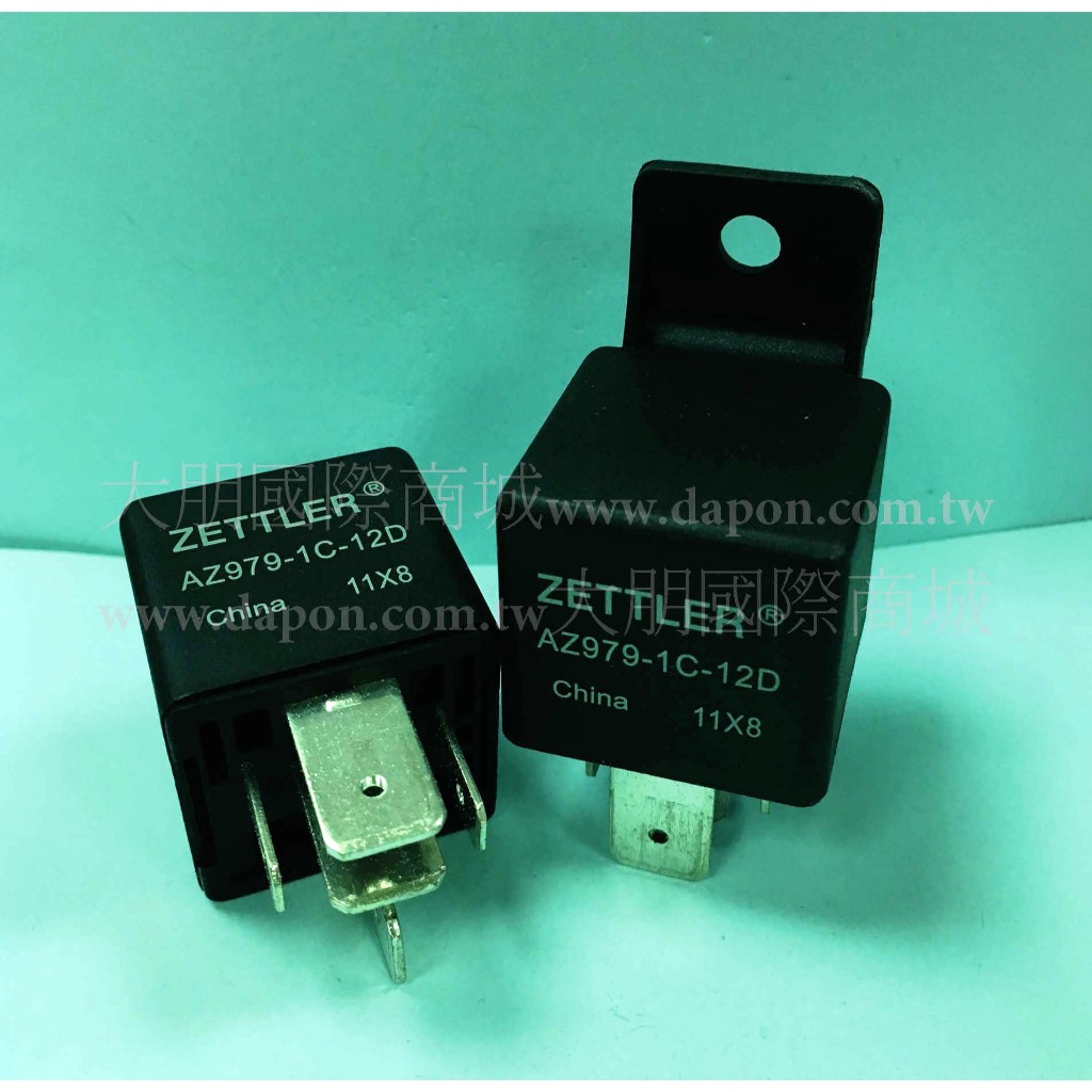 Relais Automobile ZETTLER AZ979-1A-12D - 12V DC, 80A, 1 Contact Normalement Ouvert (NO) - Pour Circuits Haute Puissance