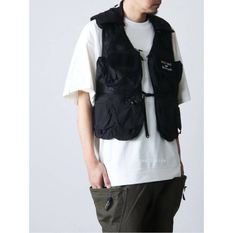 🇯🇵Snow peak x TONEDTROUT Flexible Guide Vest One Olive 釣魚背心