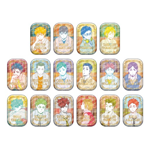 需代購有些可單買ハイキュー！！スクエア缶バッジ【BOX】（オフ