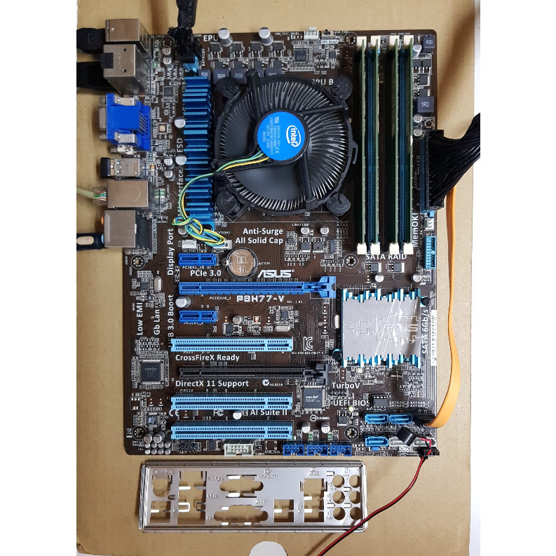 ASUS 華碩 P8H77-V 1155腳位 主機板 附擋板 H77 Z77 | 蝦皮購物