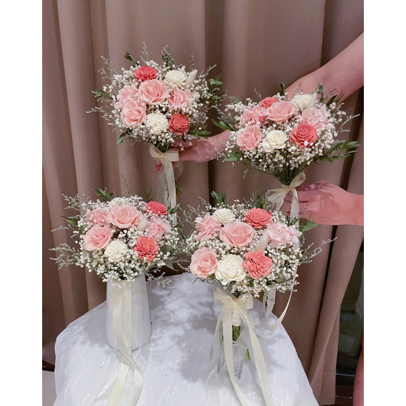 可接急單｜小資捧花 永生花捧花 新娘捧花 客製捧花 結婚捧花 伴娘捧花 花童捧花 | 蝦皮購物