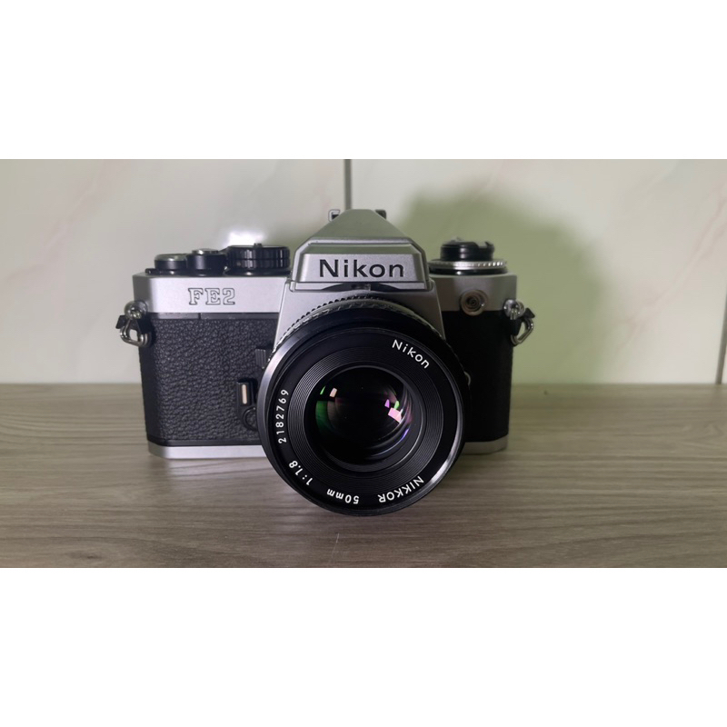 超美品Nikon FE2 + Nikon AIS 50mm F1.8 日本內銷餅乾鏡NIKON FM2可