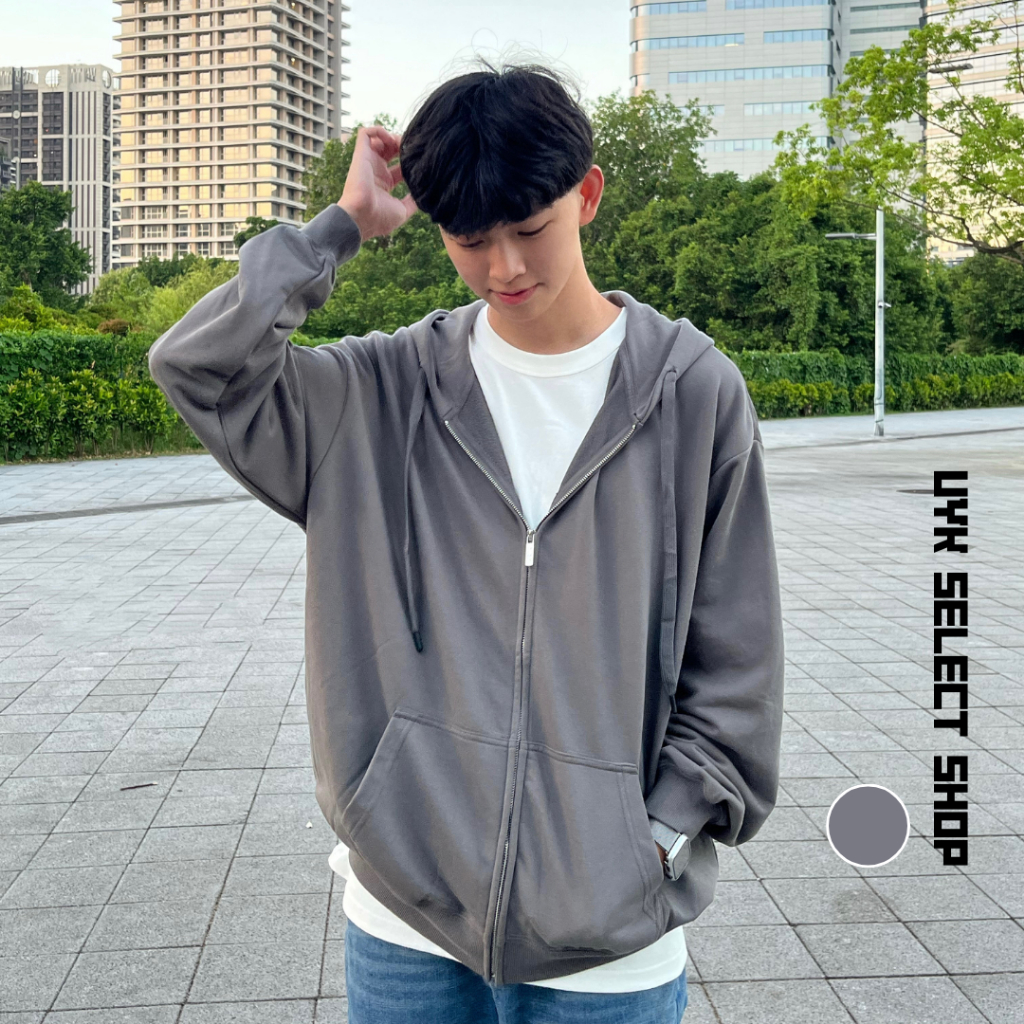 UYK 】現貨熱銷 寬鬆慵懶風連帽外套（男女 連帽外套 | 蝦皮購物