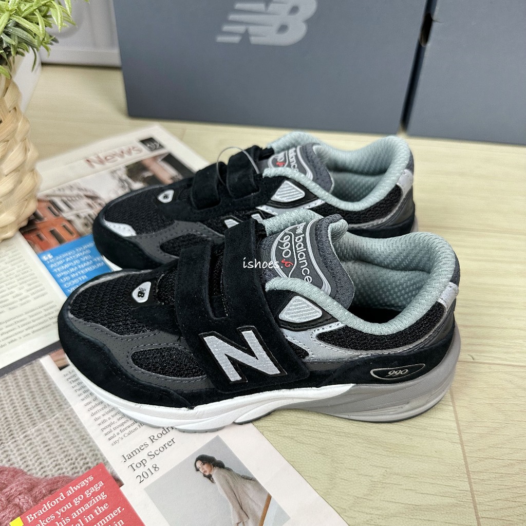 【整理品】美品 NEW BALANCE PV990BK6 キッズ スニーカー New Balance PV990BK6 BLACK （ニューバランス PV990BK6