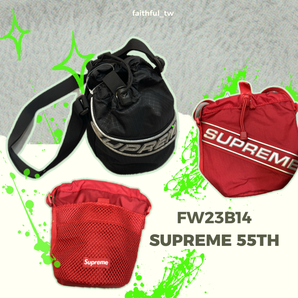 Faithful】Supreme 55Th 3D Small Cinch Pouch Bag【FW23B14】側背包