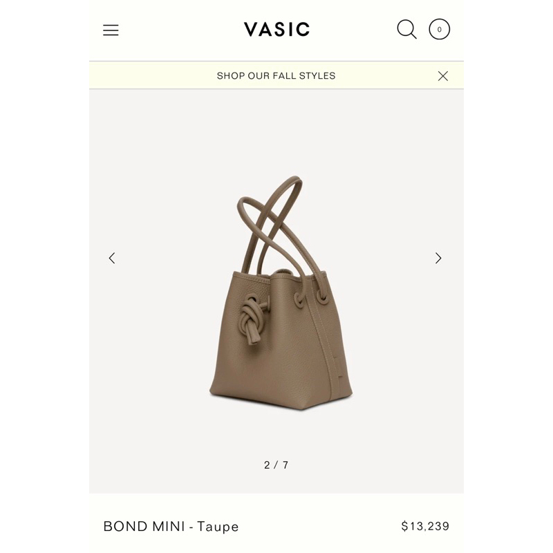 VASIC✳︎BOND TAUPE 新品未使用 - バッグ