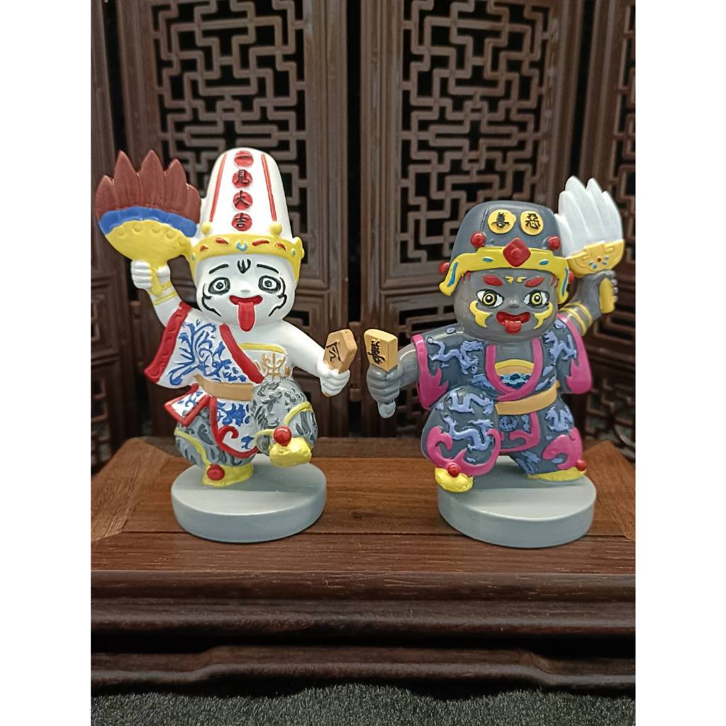 【九天文創】謝將軍(七爺)&范將軍(八爺)Q版公仔/七爺八爺/公仔/擺件 | 蝦皮購物