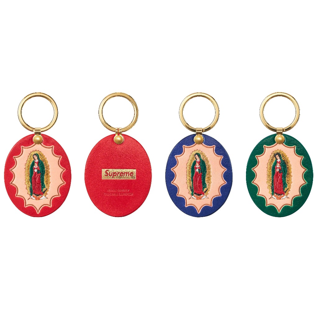 紐約范特西】預購SUPREME FW23 GUADALUPE LEATHER KEYCHAIN 鑰匙圈 ...