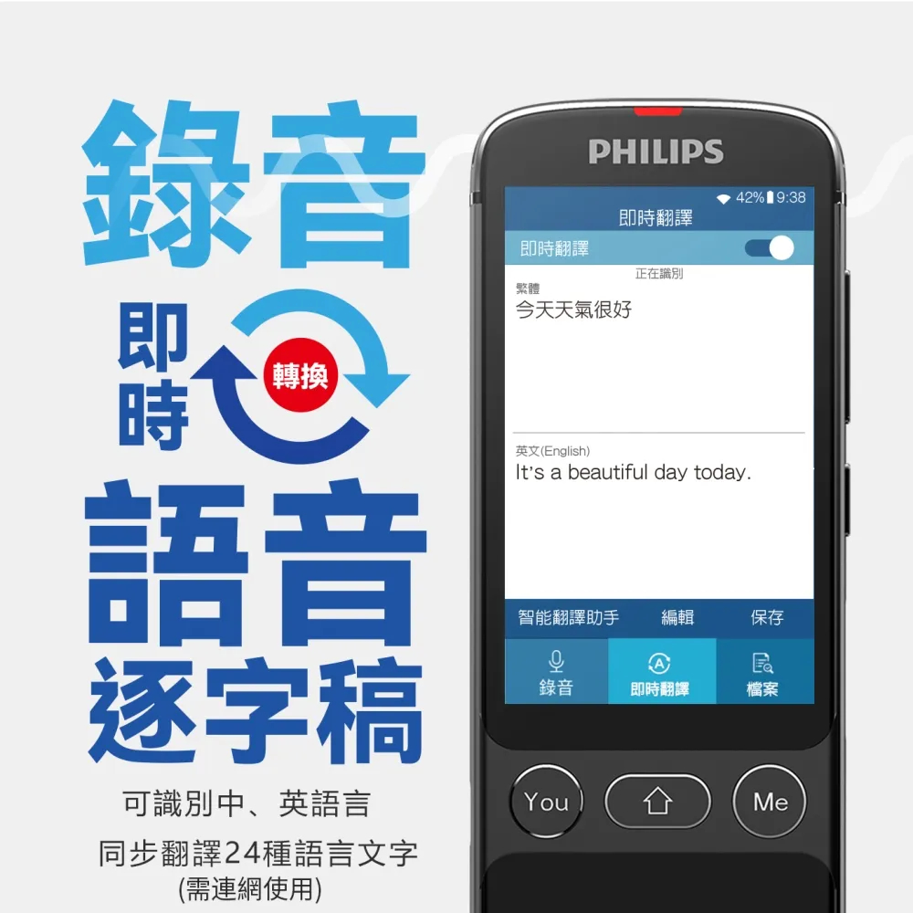 激安！！PHILIPS 高級翻訳機 VTR7080 オフライン翻訳付 極上