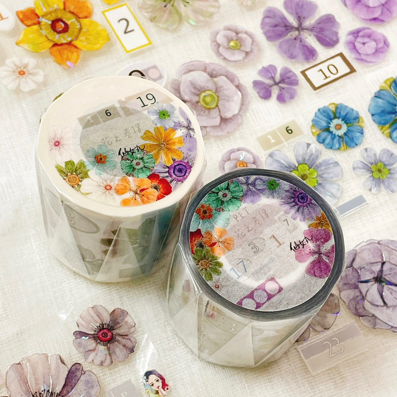 R123_【仙女丸】花之卷15　立體燙金PET　巻き売り R123_【仙女丸】花之卷15 立體燙金PET 巻き売り （牽筆文具社