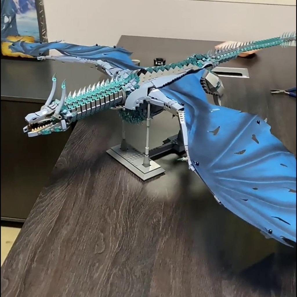 台灣免運【冰與火】飛龍【展翅1公尺】【100公分】積木，1899片，媲美樂高、LEGO、冰與火之歌、權力遊戲 | 蝦皮購物