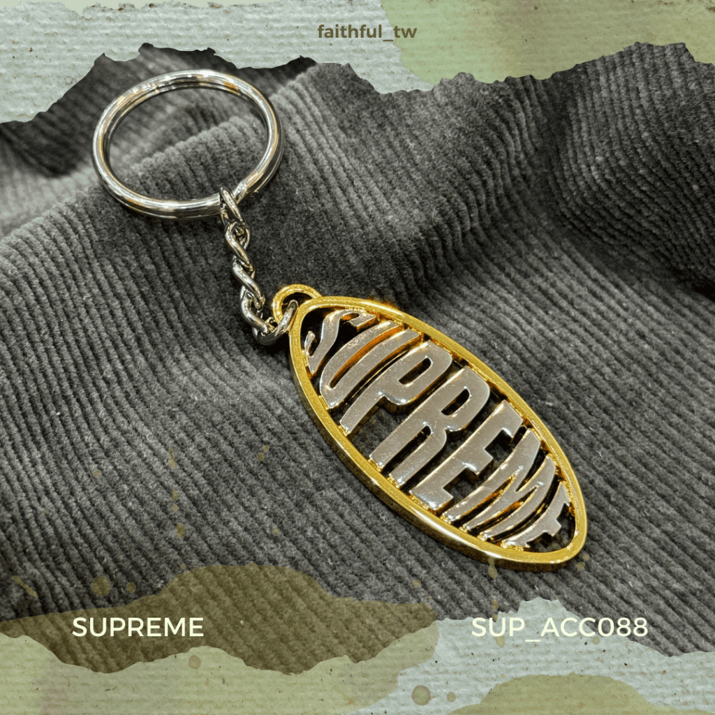 Faithful 】SUPREME Oval Logo Keychain【SUP_ACC088】鑰匙圈| 蝦皮購物