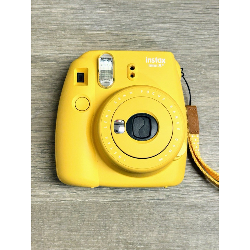 美品收藏富士拍立得相機Instax Mini 8+ Plus 橘黃色全機無傷九成