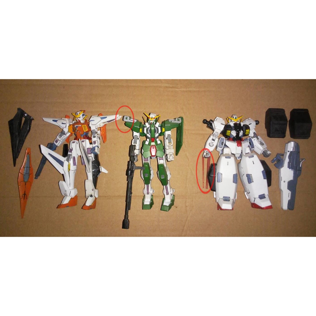 BANDAI OO 機動戰士 鋼彈 00 HG 1/144 力天使 主天使 德天使 模型 普拉 3款 合售 現狀 | 蝦皮購物