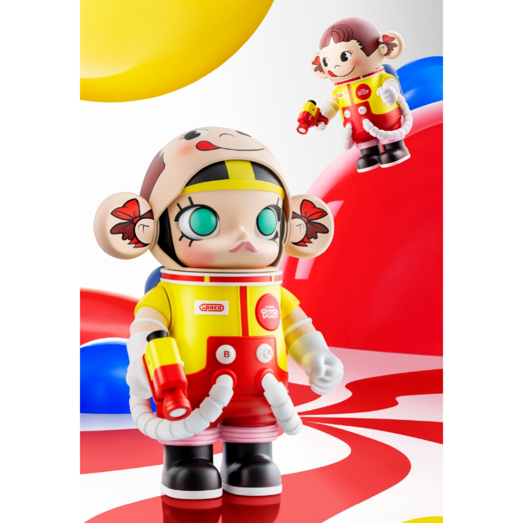 POP【全新🔥正版】MOLLY MEGA SPACE PEKO 牛奶妹400% 1000% POPMART 泡