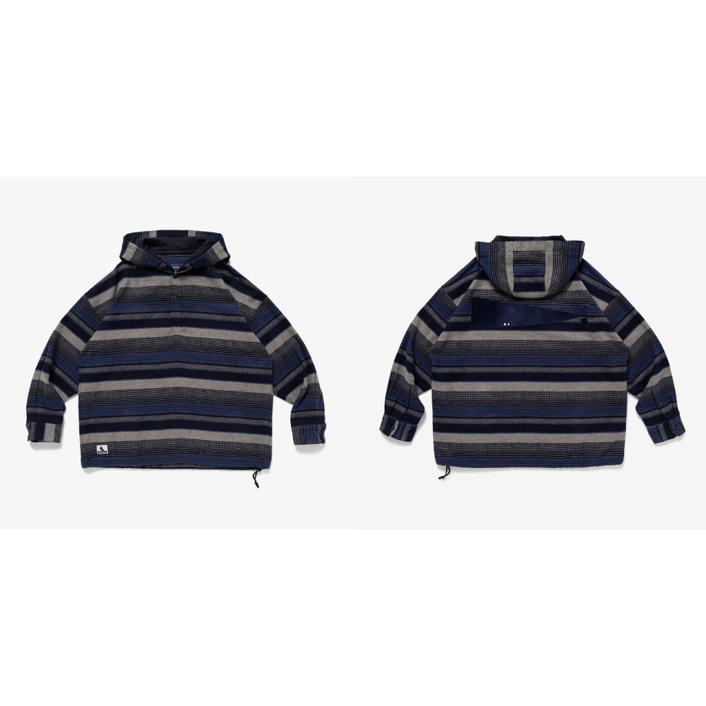 AllenTAPS】DESCENDANT 23AW MOLE HOODED STRIPE LS SHIRT 襯衫| 蝦皮購物