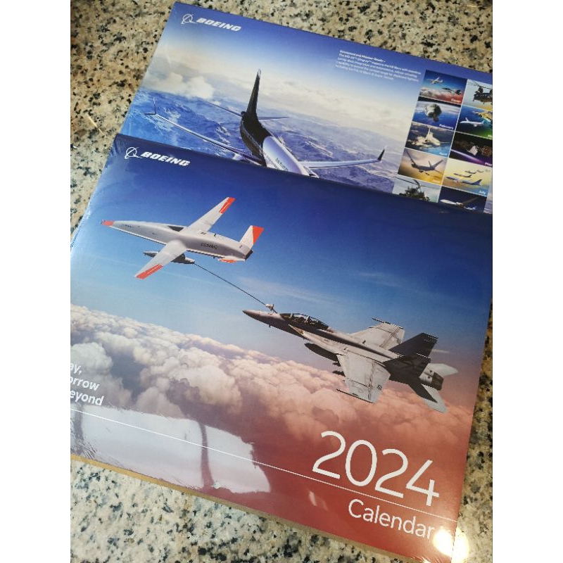 Boeing 波音2024年月曆，全新品。 | 蝦皮購物