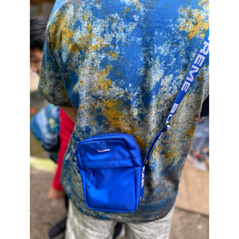 Supreme shoulder bag ss18 blue new arrivals