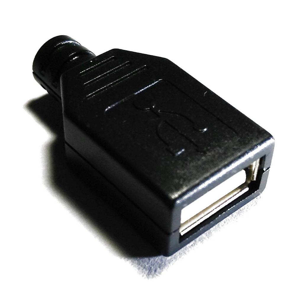 【雲賀科技】0467 USB母座 三件式 USB接頭 A型4P 三件 USB母座 | 蝦皮購物