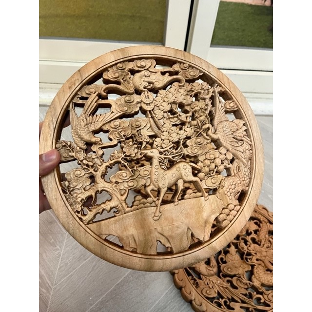 清十八世紀紫檀镂空雕缠枝莲云龙纹骨董柜– [临渊阁]天地一家春