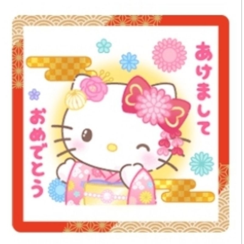 🔥2024龍年賀歲日本LINE貼圖🐲 Hello Kitty New Year's 2024 Stickers 蝦皮購物