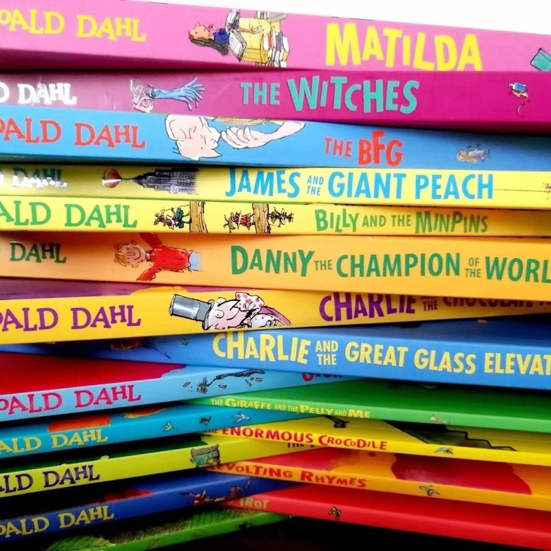 残り1点値下げ Roald Dahl 18冊 大きな英語絵本 カラー版 🔥現貨🔥羅爾德達爾Roald Dahl 大開A4 全彩色兒童文學英語故事書橋樑書