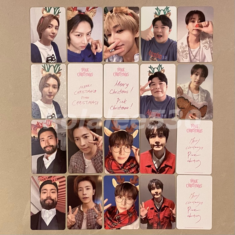Super Junior SM 2023 PINK CHRISTMAS 隨機小卡東海銀赫藝聲圭賢希澈厲
