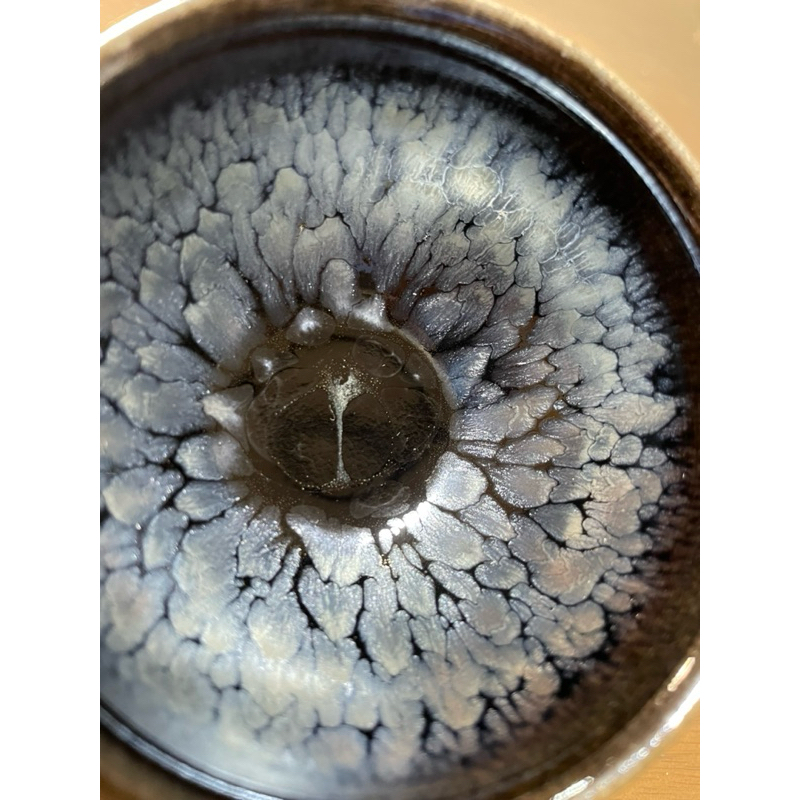 C1025 ️晶盞閣/李高發/水墨牡丹/黑牡丹/建盞/一物一拍/建盞/鐵胎/建盞杯/軟化水質/茶杯/油滴/ | 蝦皮購物