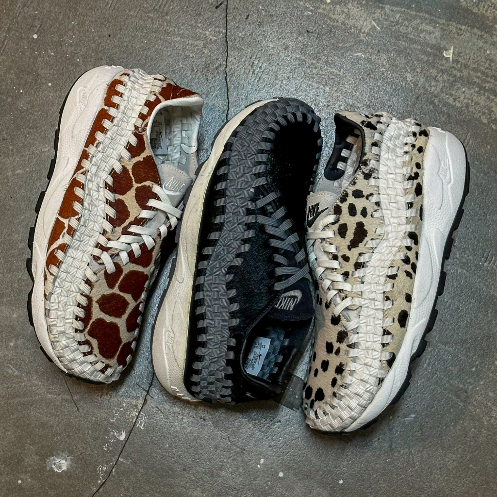 （全新品）Nike Air Footscape Woven 編織鞋 長頸鹿/黑馬毛/白乳牛