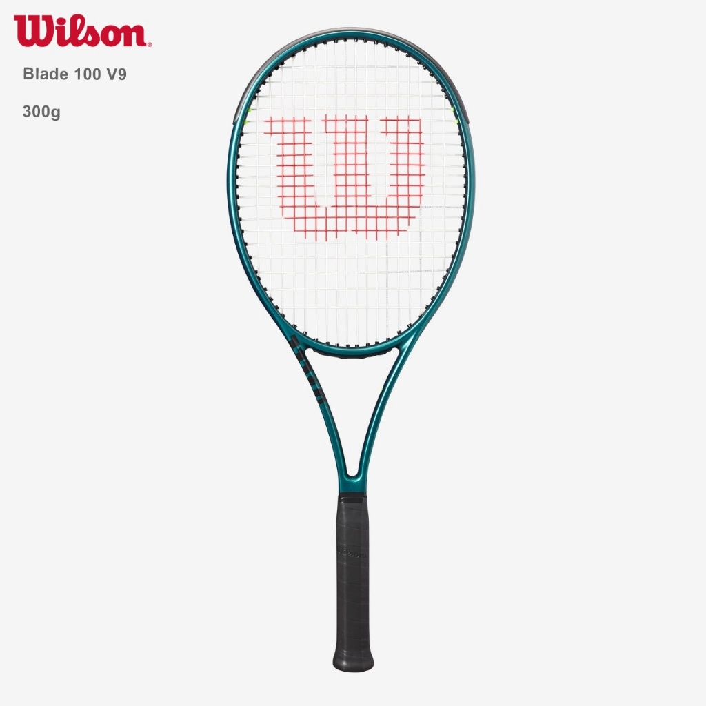 威盛國際】WILSON BLADE 100 V9 網球拍(300g) 2024新款可加購大全配附