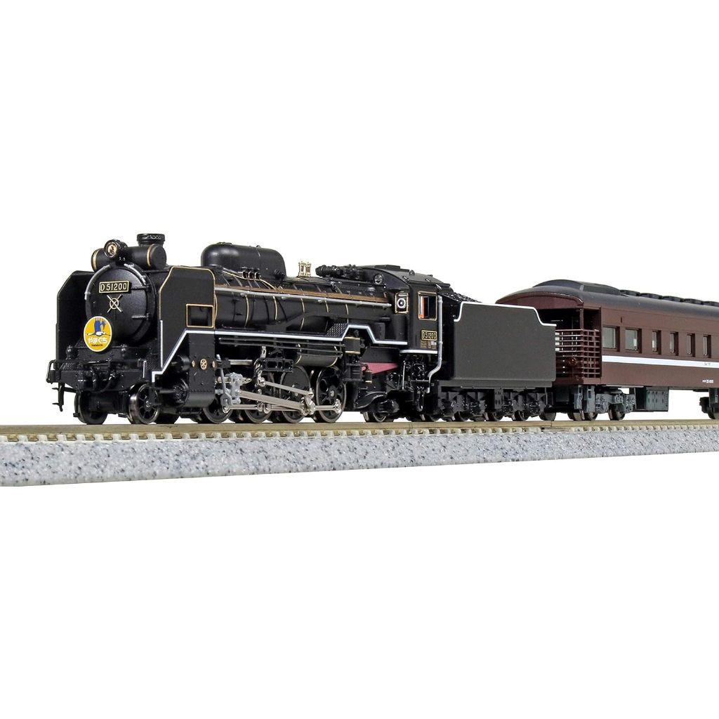 八田元氣小棧: 全新日版KATO 10-1499 D51 200＋35系SLやまぐち号6輛