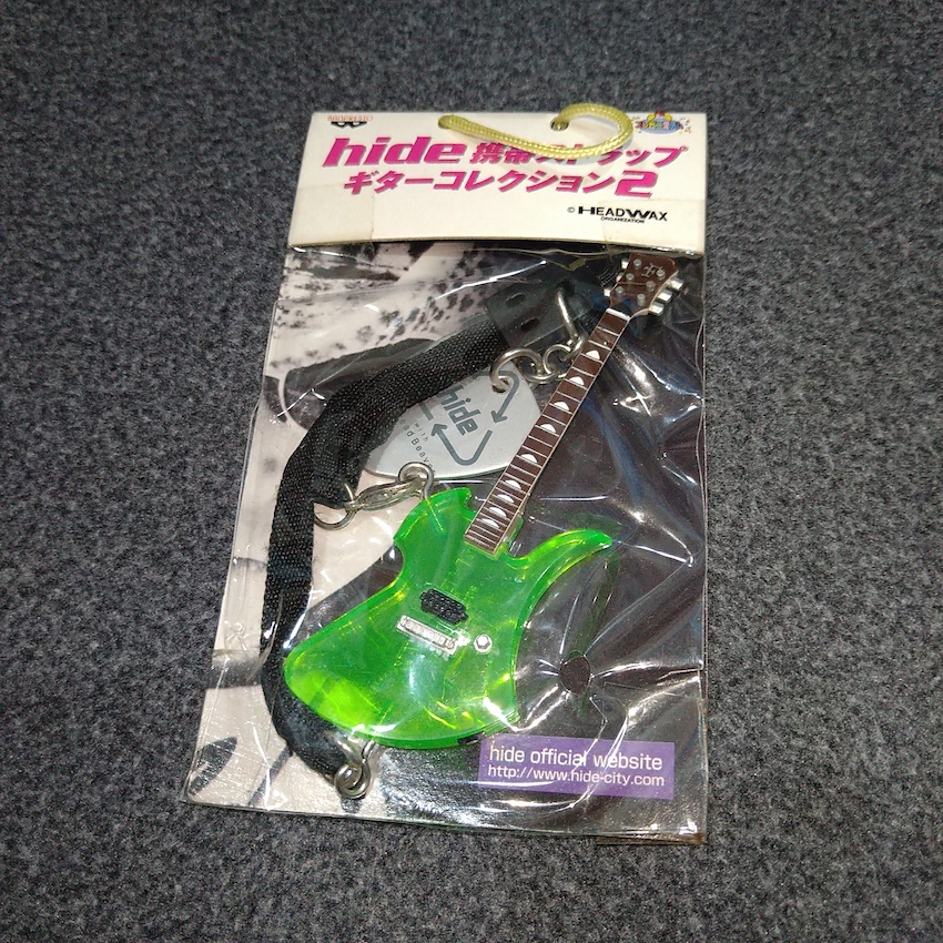Burny Fernandes hide model Green Heart hide吉他模型吊飾/ guitar