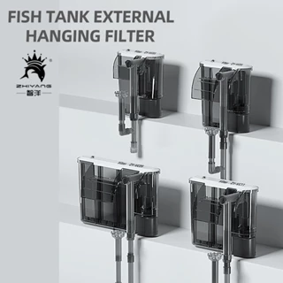 薄型外掛過濾器 魚缸水族瀑布過濾幫浦 掛式魚缸過濾器 除油膜壁掛泵