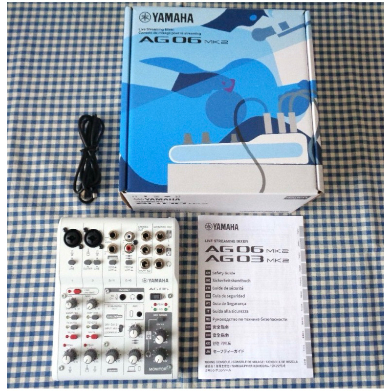 二手美品YAMAHA AG06 mk2 mixer 混音器5999元聊聊詳談直播神器| 蝦皮購物