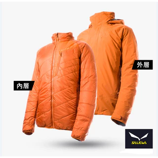 過季出清 (男) 【Salewa】兩件式 Gore-tex 保暖外套 銅黃色 250097360 尺寸剩下XL