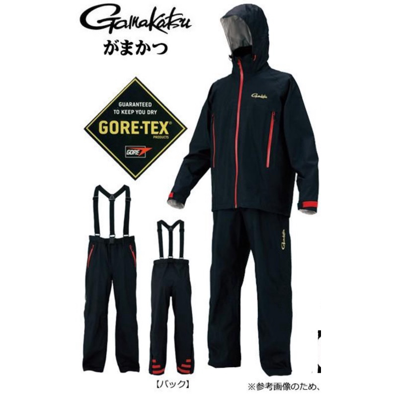 がまかつ　gamakatsu GORE-TEX ウェア　セット ◎百有釣具◎日本GAMAKATSU GM-3446 GORE-TEX 頂級防水透氣釣魚套裝