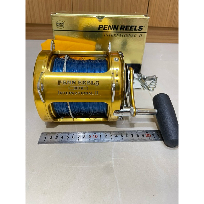 PENN REELS INTERNATIONAL Ⅱ 80TW 金PENN 80 TW 鼓式捲線器放