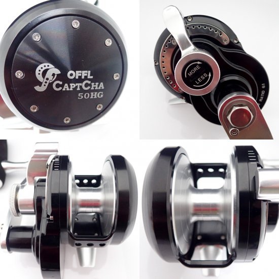 日安路亞< Ocean Freaks CAPTCHA 50HG 推桿捲線器慢鐵鼓捲日本製造