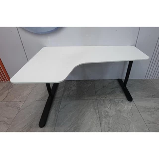 桃園二手家具 推薦-IKEA 宜家 BEKANT 白色 左側 轉角 書桌 L型 升降桌 電腦桌 辦公桌 學習桌 工作桌