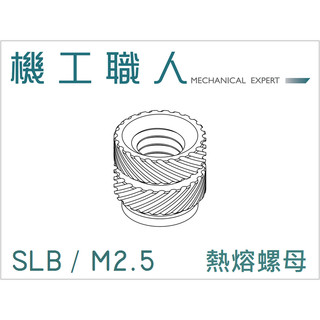 【機工職人】SLB系列 公制螺牙 M2.5 銅釘 銅螺母 熱壓螺母 熱熔螺母 滾花螺母 THREAD INSERT | 蝦皮購物