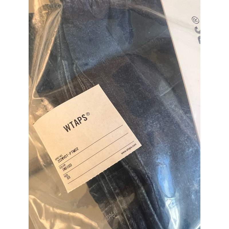 WTAPS 22AW GIMMICK TROUSERS DENIM 藍丹寧牛仔厚磅縮口水洗工作