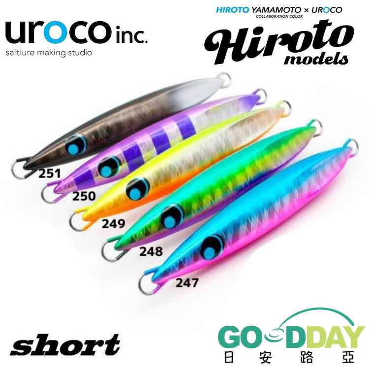 日安路亞< UROCO JIG SHORT HIROTO 系列船釣鐵板| 蝦皮購物