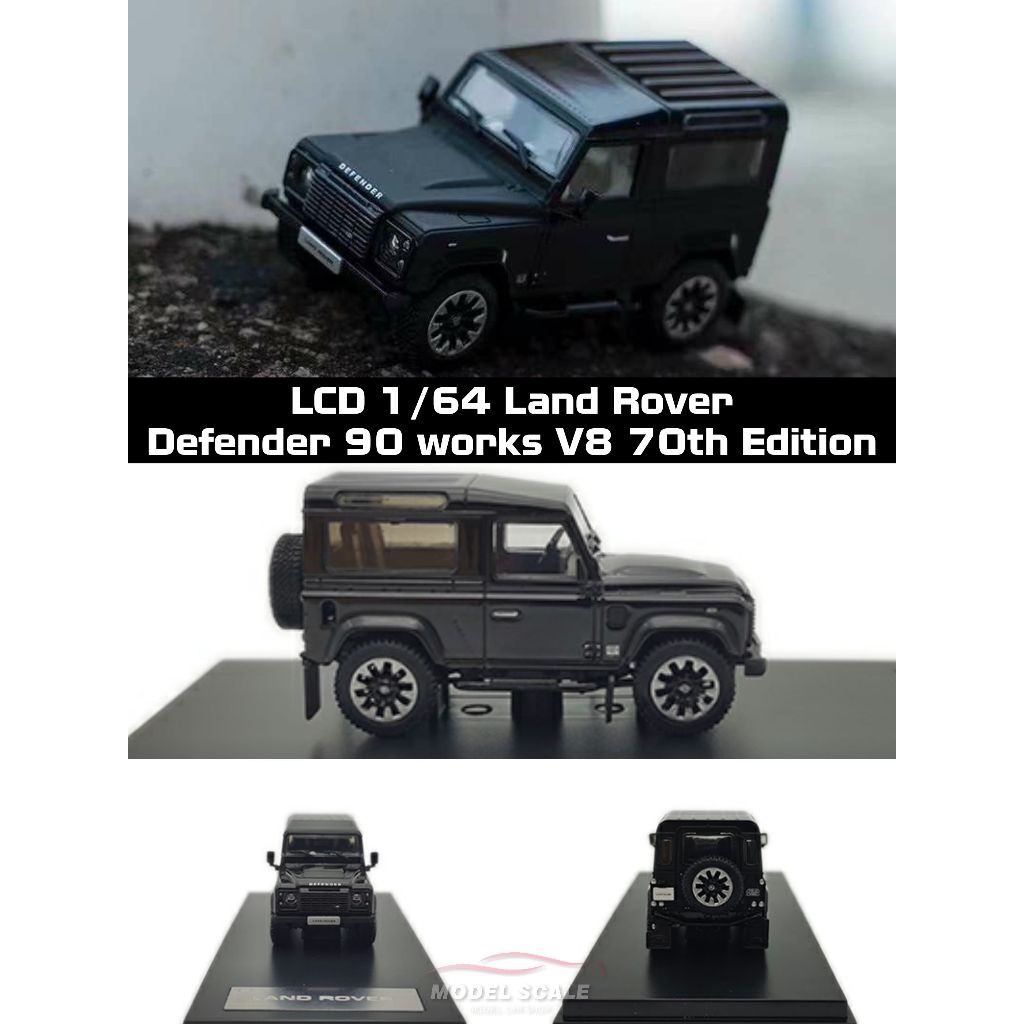 1:18 LCD MODELS Land Rover Defender 90 Works V8 70Th Edition Matt Black 2018 Lcd18007 Mb.2.5.332.gp.91919