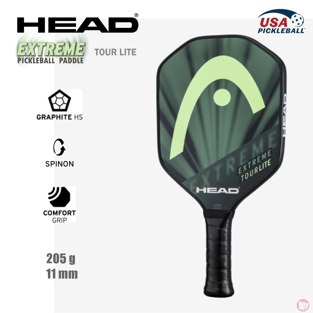 威盛國際】HEAD EXTREME TOUR LITE 匹克球拍碳纖維匹克拍買拍贈