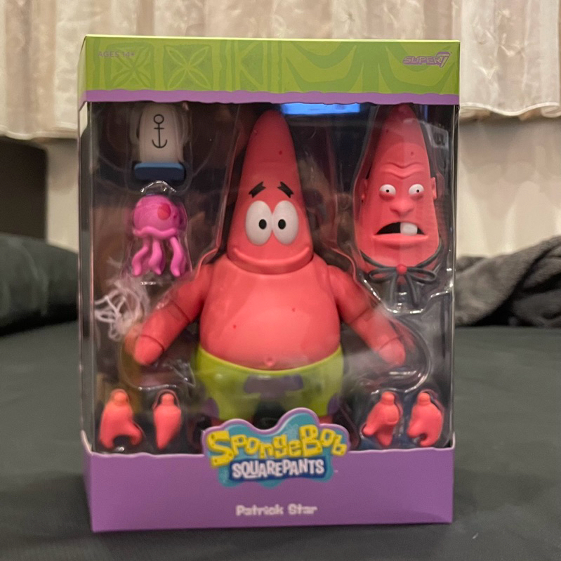 Super7 7吋 海綿寶寶 派大星 Patrick Star Spongebob Ultimates Wave2 蝦皮購物 