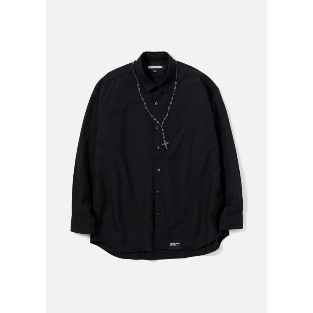 AllenTAPS】NEIGHBORHOOD 23SS CROSS EMBROIDERY SHIRT LS | 蝦皮購物