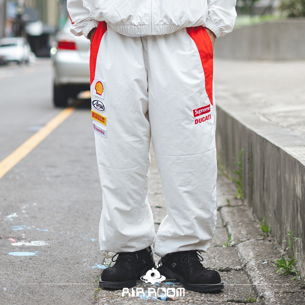 Grey Supreme Trousers Buy Supreme X Ducati Track Pant 'Light Grey
