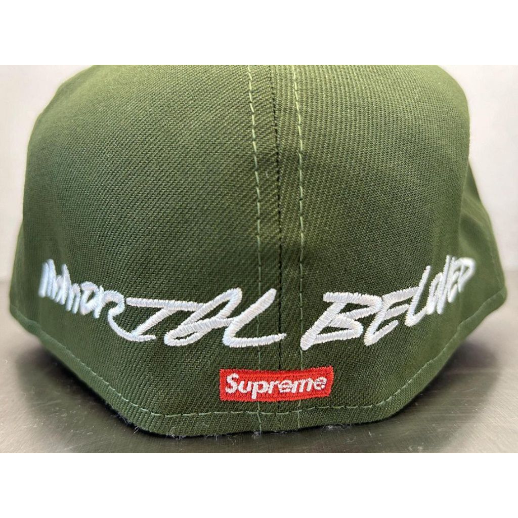 BLACK全新SUPREME x FUTURA x NEW ERA經典書FL寫體LOGO全封棒球
